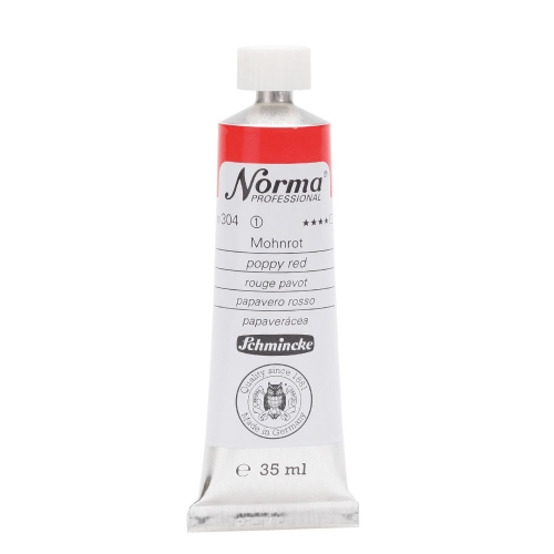 Norma Öl Farbe 35 ml, Mohnrot (g.p. 1L= 225,42€)